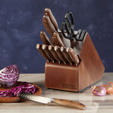 Chicago Cutlery® Signature Edge Walnut 13-piece Knife Block Set