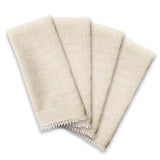 French Perle Natural 19x19 Napkins, Set of 4
