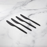 Gaze Black Satin 4-Piece Spreader Set