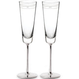 Darling Point "Mr." and "Mrs." 2pc Champagne Flute