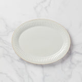 French Perle Groove ™ 16" Oval Platter