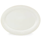 French Perle Groove ™ 16" Oval Platter