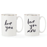 Bridal Party "Love You" and "Love You More" Mugs