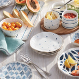 Blue Bay 4-Piece Tidbit Plate Set
