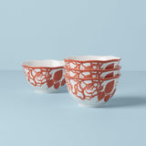 Butterfly Meadow Cottage 4-Piece Rice Bowls
