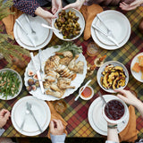 French Perle Groove 12-Piece Plate & Bowl Set