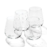 Mingle Stemless Wine Glasses, Set Of 4