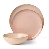 Organic Shades 12-Piece Dinnerware Set, Clay