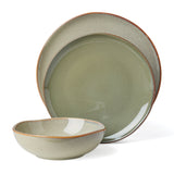 Organic Shades 12-Piece Dinnerware Set, Sage