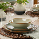 Organic Shades 12-Piece Dinnerware Set, Sage
