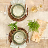 Organic Shades 12-Piece Dinnerware Set, Sage