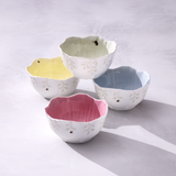 Butterfly Meadow Floral S/4 Dessert Bowls - Green