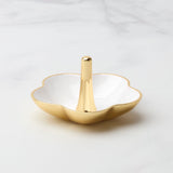 Make It Pop Metal Ring Dish, White