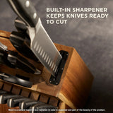 Chicago Cutlery® Insignia Classic 18-piece Block Set with Built-in Sharpener