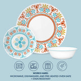 Corelle® Global Collection Terracotta Dreams 18-piece Dinnerware Set, Service for 6