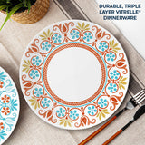 Corelle® Global Collection Terracotta Dreams 10.25” Dinner Plates, 4-pack