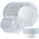 Corelle® Nautical Stripes 18-piece Dinnerware Set, Service for 6