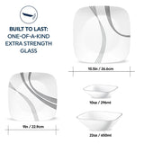 Corelle® Urban Arc 16-piece Dinnerware Set, Service for 4