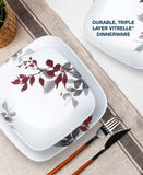 Corelle® Kyoto Leaves 16-piece Dinnerware Set, Service for 4