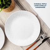Corelle® Linen Weave 12-piece Dinnerware Set, Service for4