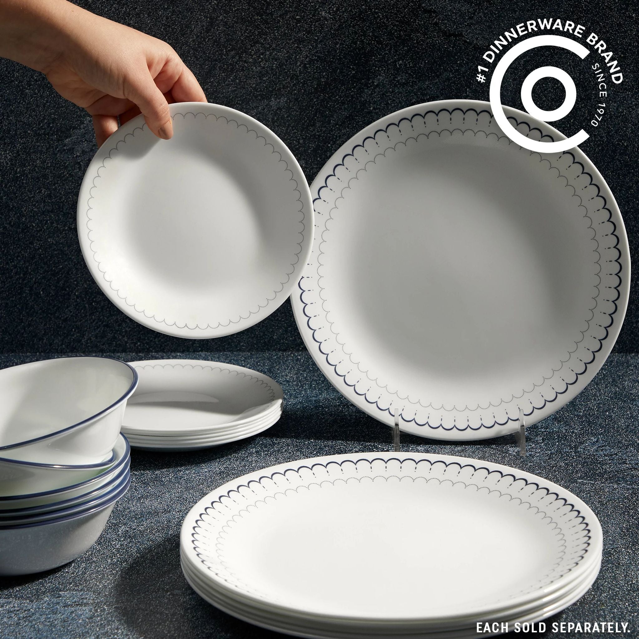 Corelle® Caspian Lace 10.25" Dinner Plates, 6-pack