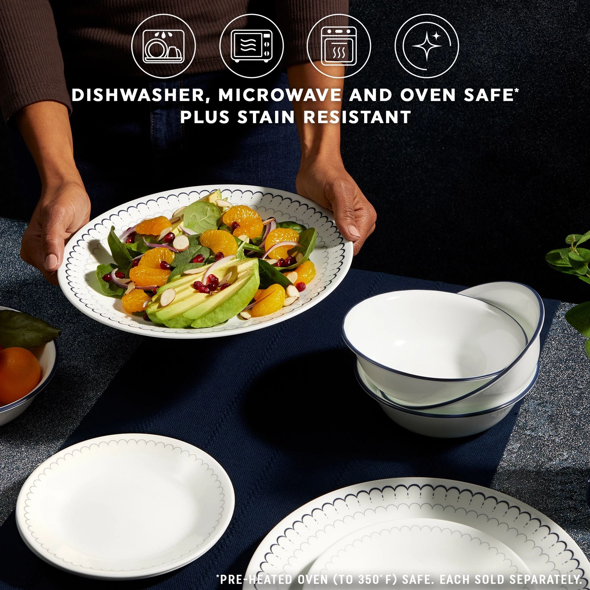 Corelle® Caspian Lace 10.25" Dinner Plates, 6-pack