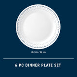 Corelle® Caspian Lace 10.25" Dinner Plates, 6-pack