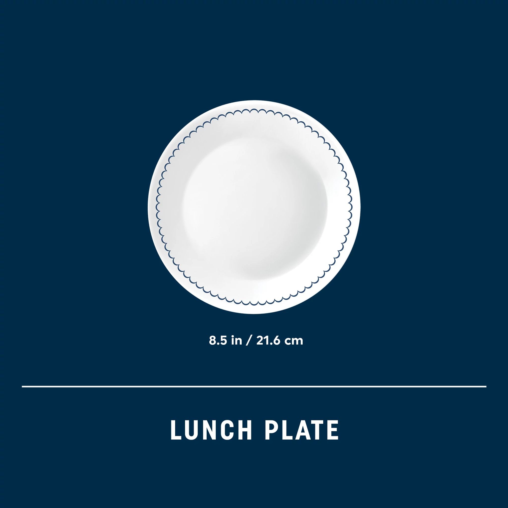 Corelle® Caspian Lace 8.5" Lunch Plate, 6 pack