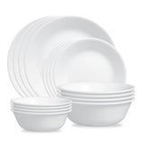 Corelle® Winter Frost White 16-piece Mugless Dinnerware Set, Service for 4