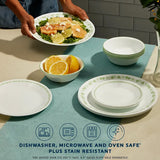 Corelle® Spring Blossom Green 18-piece Dinnerware Set, Service for 6