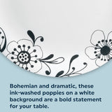 Corelle® Inked Poppy 12-piece Dinnerware Set, Service for 4