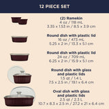 CorningWare® French Colors 12-piece Bakeware Set, Cabernet