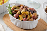 CorningWare® French White® 1.5-quart Oval Casserole Dish with Lid