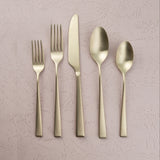 Marlise Champagne Satin 20-Piece Flatware Set