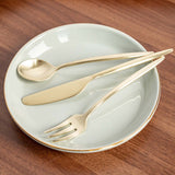 Gaze Champagne Satin 4-Piece Demitasse Spoon Set