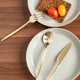 Gaze Champagne Satin 4-Piece Demitasse Spoon Set