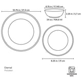 Eternal 12-Piece Dinnerware Set