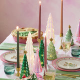 Dipped 12" Taper Candle Pair - Petal